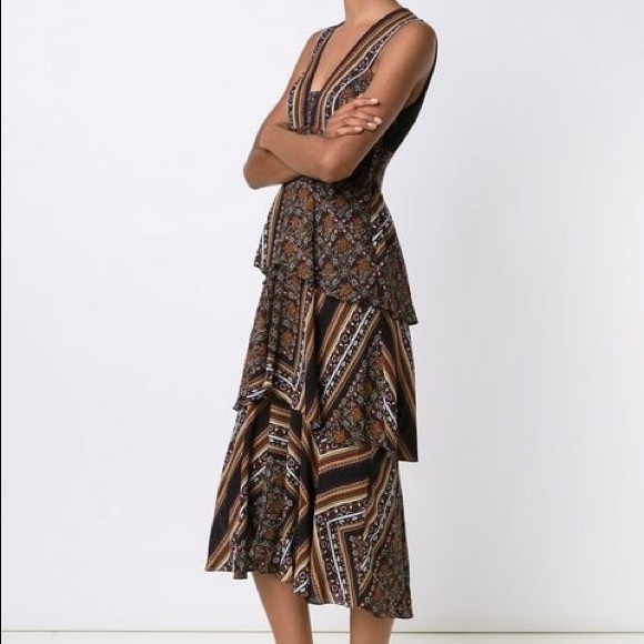 A.L.C. ruffled midi dress New - Picture 2 of 6